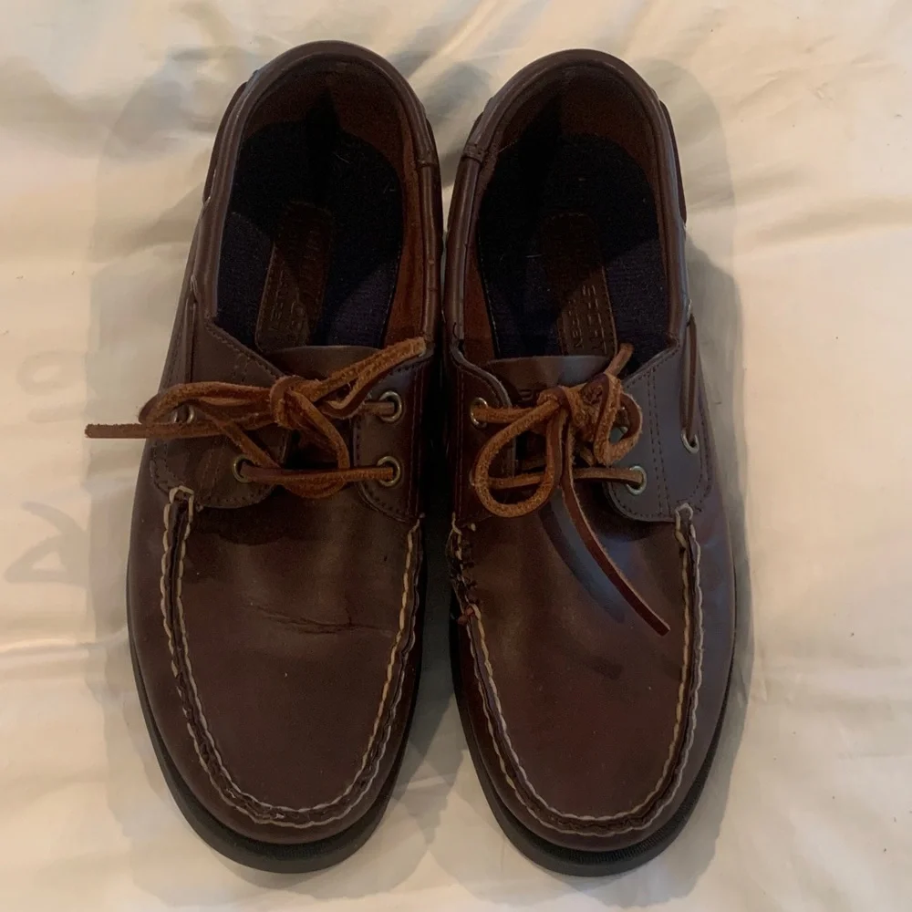 Polo by Ralph Lauren Dark Brown Leather Boat Shoe